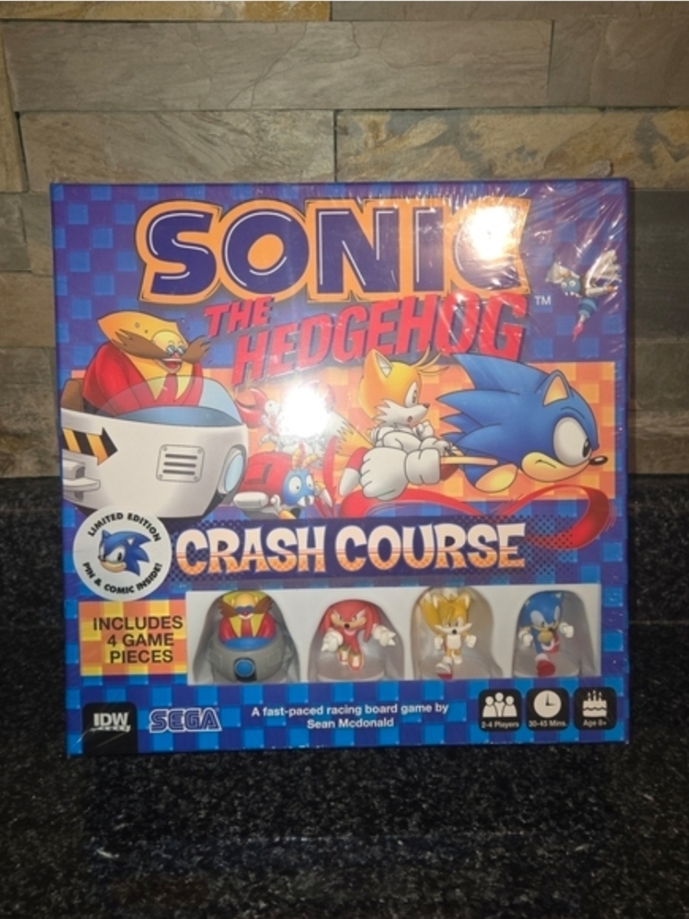 SEGA Sonic the Hedgehog Crash Course Board Game - Sealed